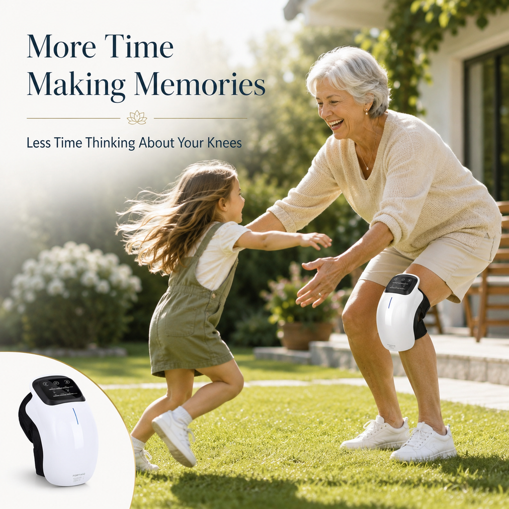 DAWZE KneeRevive™ — 3-in-1 Heat, Red Light & Massage Therapy
