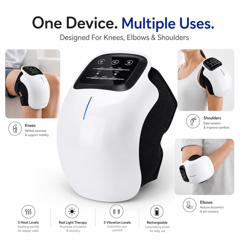DAWZE KneeRevive™ — 3-in-1 Heat, Red Light & Massage Therapy
